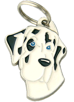 GREAT DANE HARLEQUIN <br> (pet tag, engraving included)
